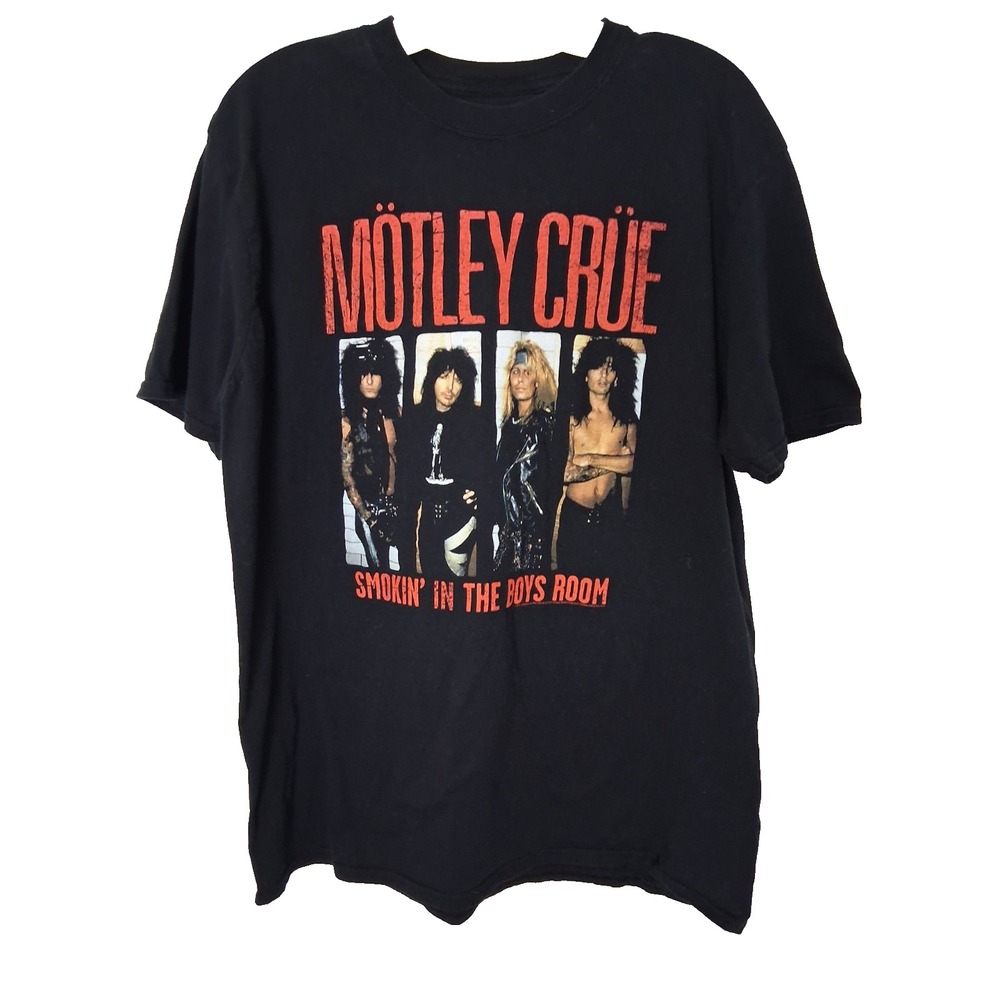 American Classic Motley Crue Smokin In‎ The Boys Room T Shirt Mens XL 80s Band